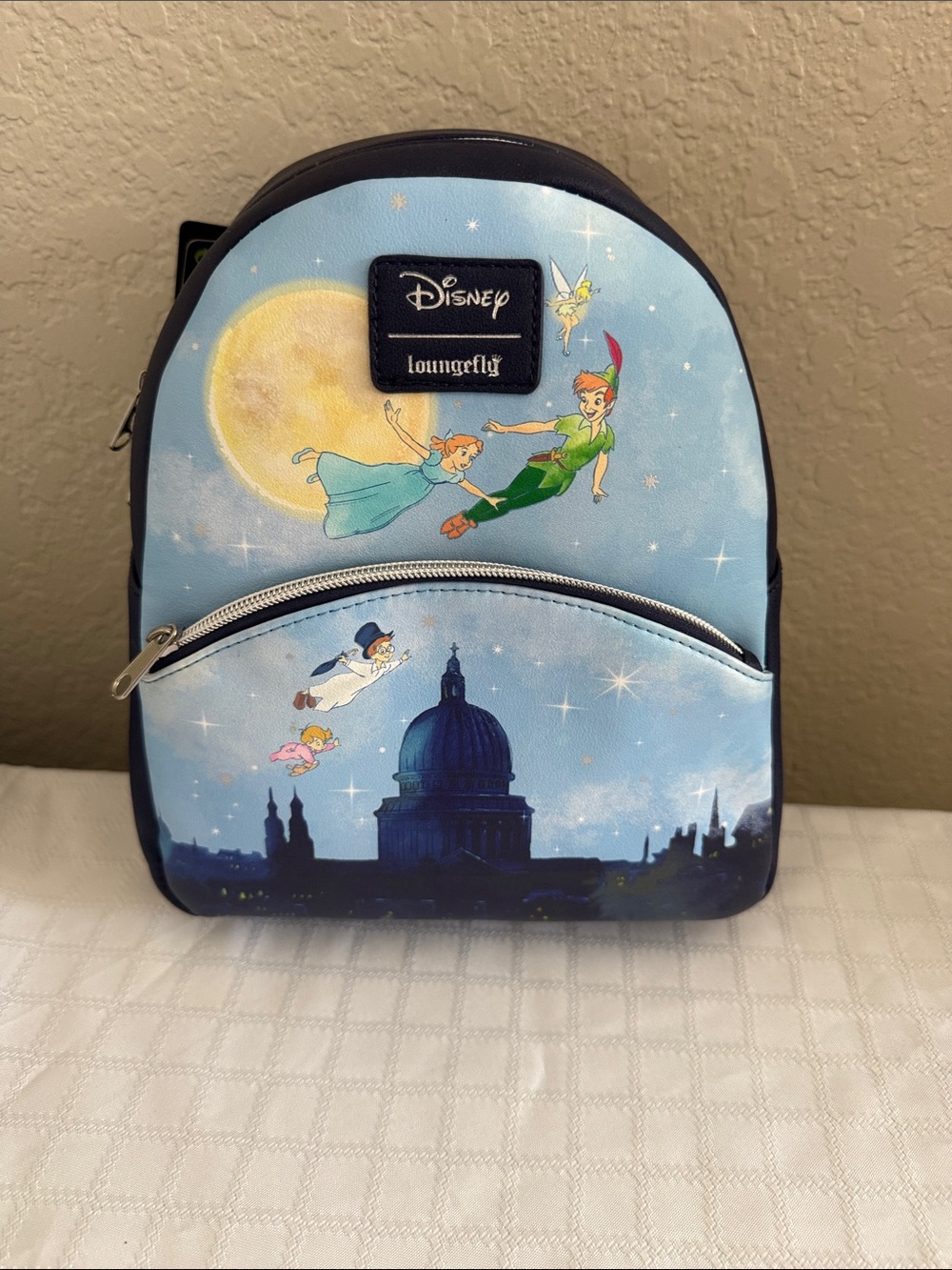 Loungefly Disney Peter Pan Flying City Mini Backpack NWT